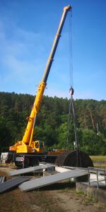 2022-06-30 08.25.48 Austausch defekter Tauchkoerper in der Klaeranlage